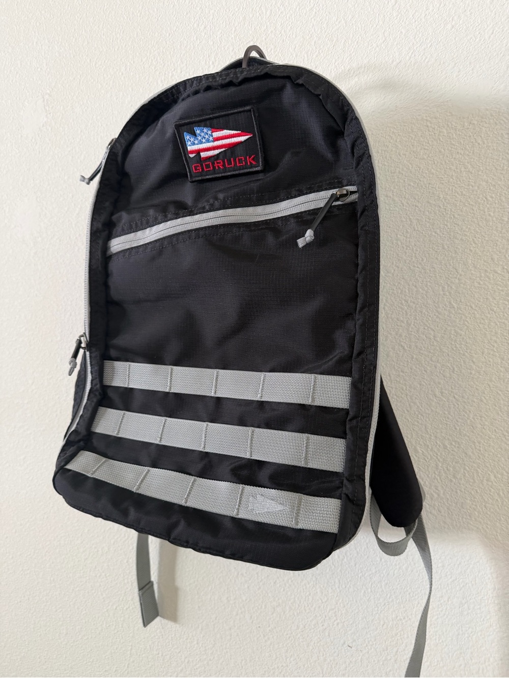 GORUCK Bullet Ruck 14L – Black / Wolf Grey (Ripstop Nylon) Backpack - Picture 7 of 12
